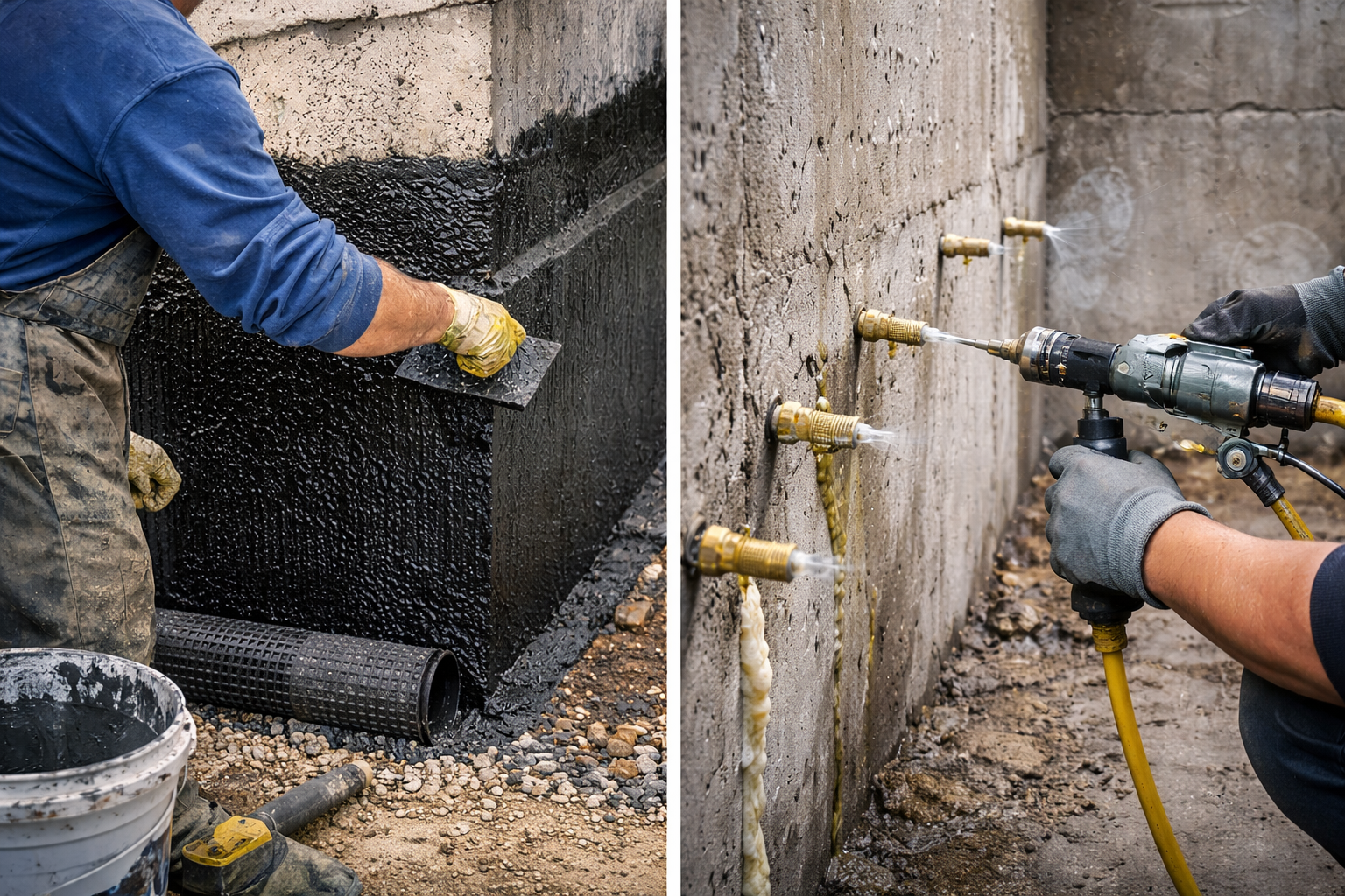 Abdichtung von Fundamenten 1 m2